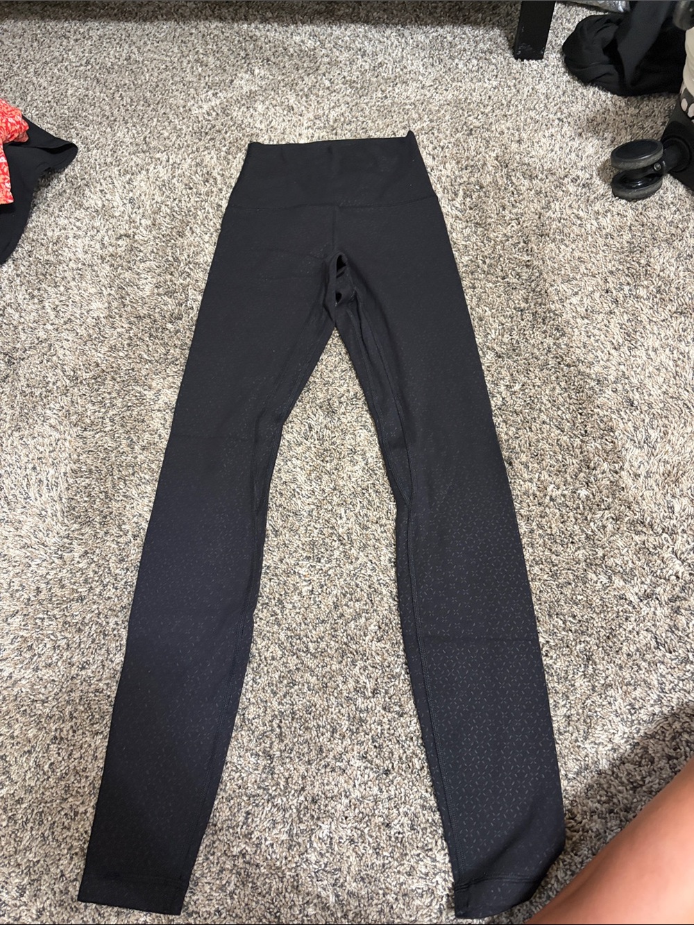 lululemon athletica Black Textured High-Rise Leggings